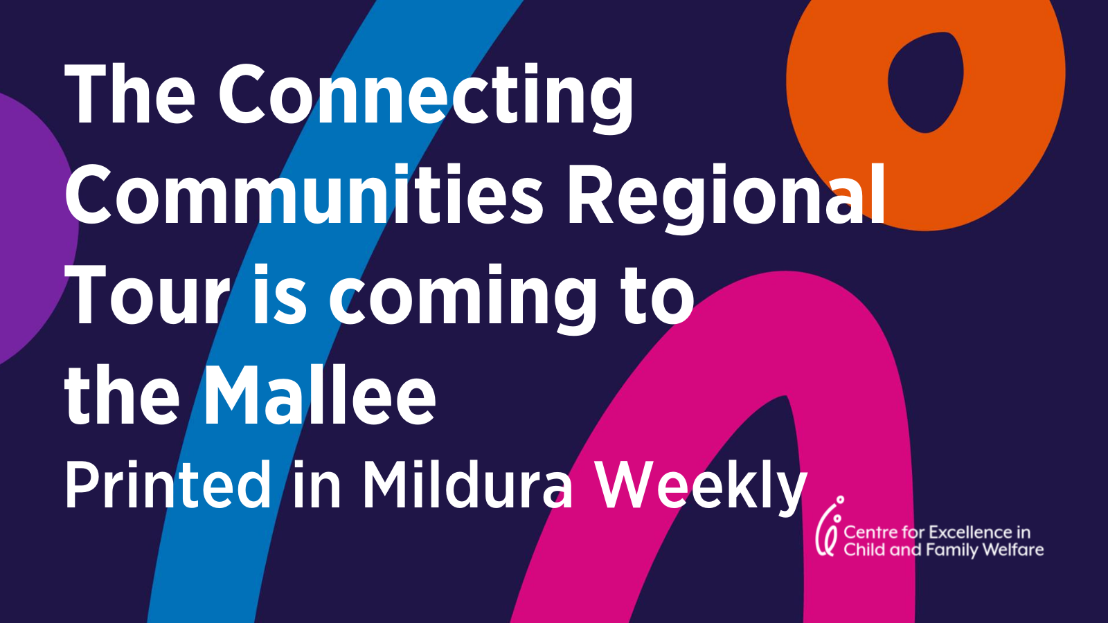 The Connecting Communities Regional Tour is coming to the Mallee