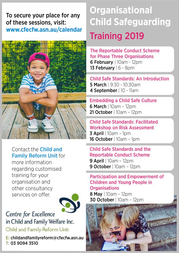 Child Safeguarding training for your organisation in 2019