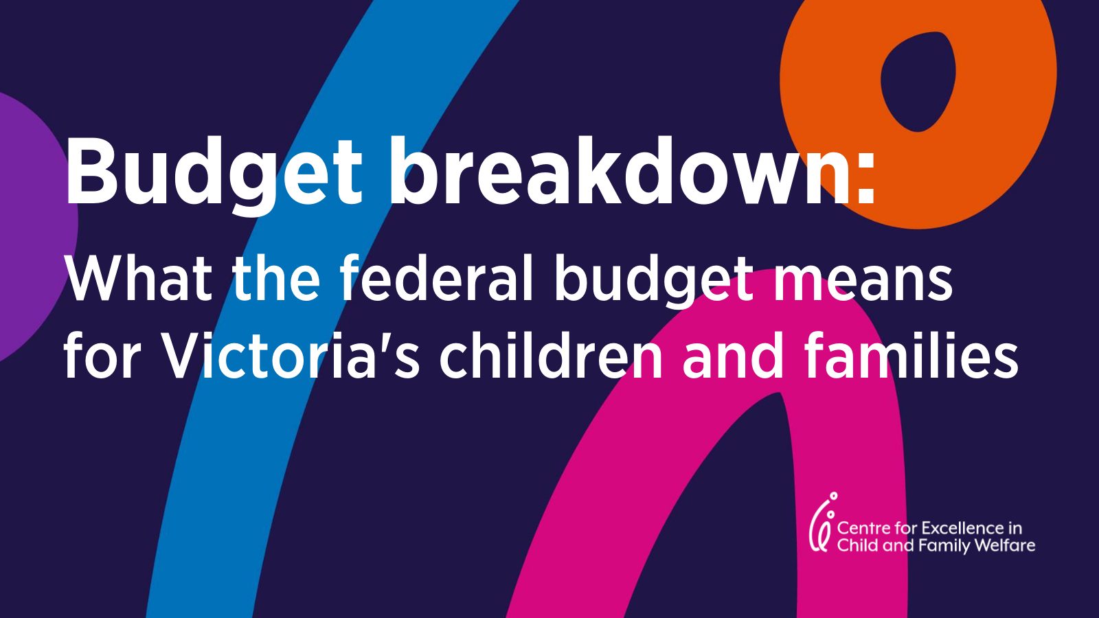What does the federal budget include for children and families?