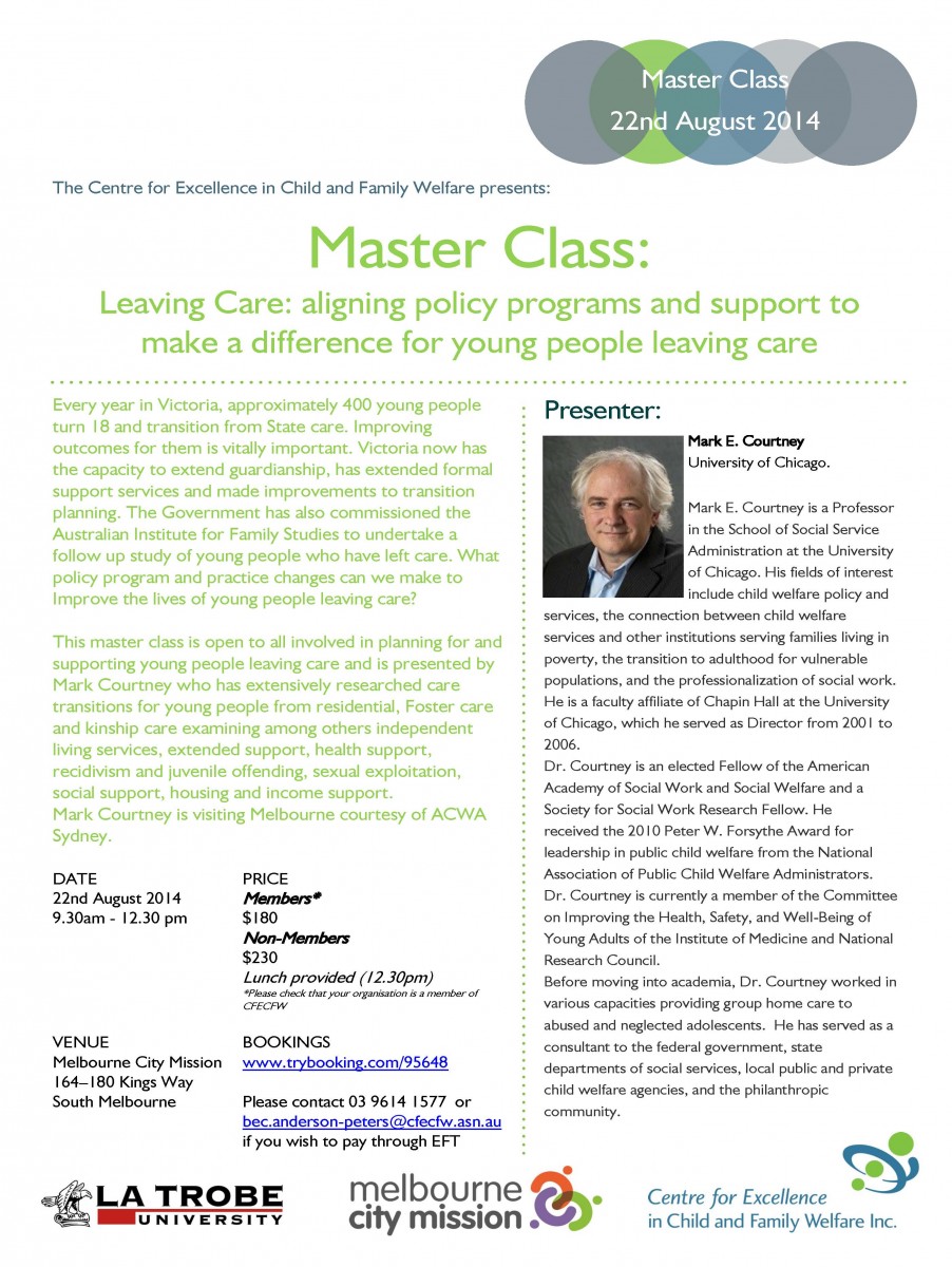 Master Classes – 22 August 2014