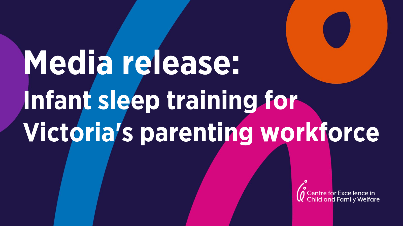 Infant sleep training for Victoria’s parenting workforce