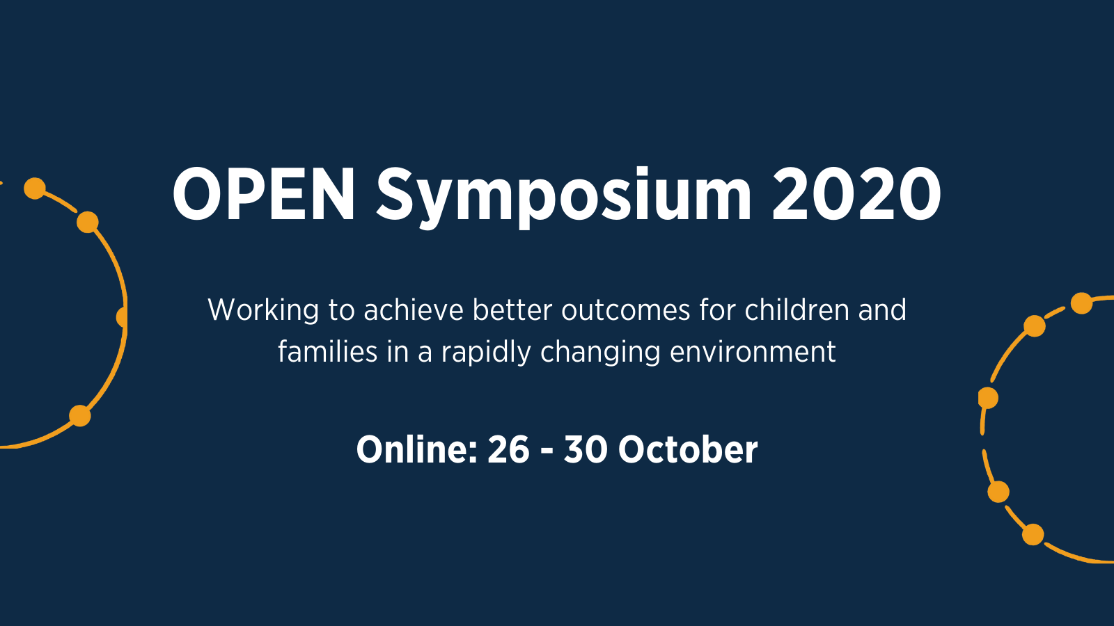 OPEN Symposium 2020: 26-30 October