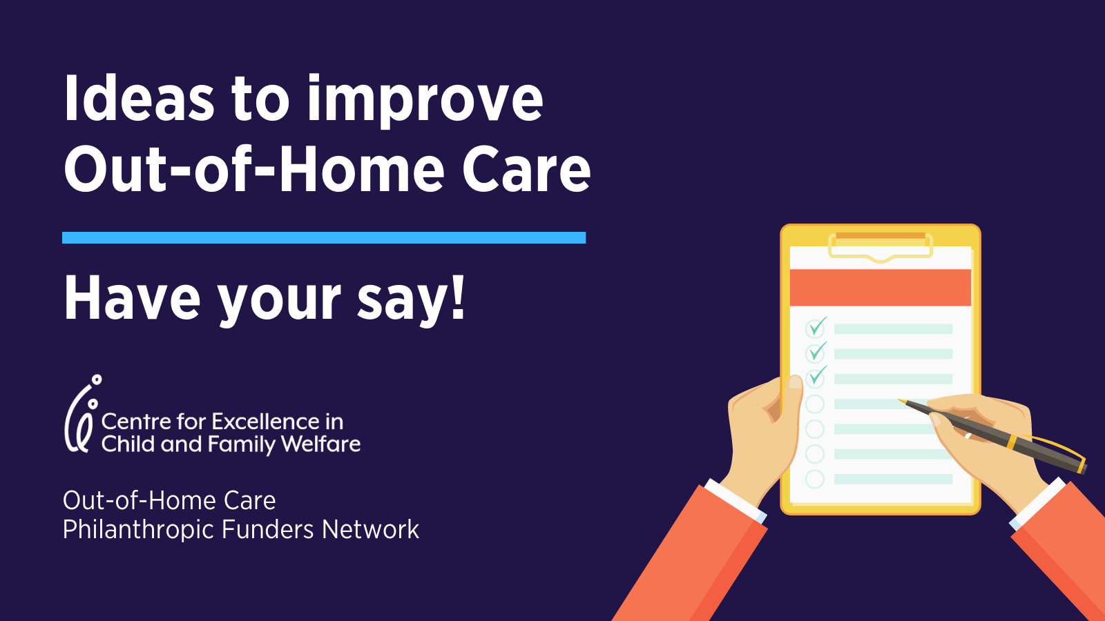 Share your ideas for Out-of-Home Care reform