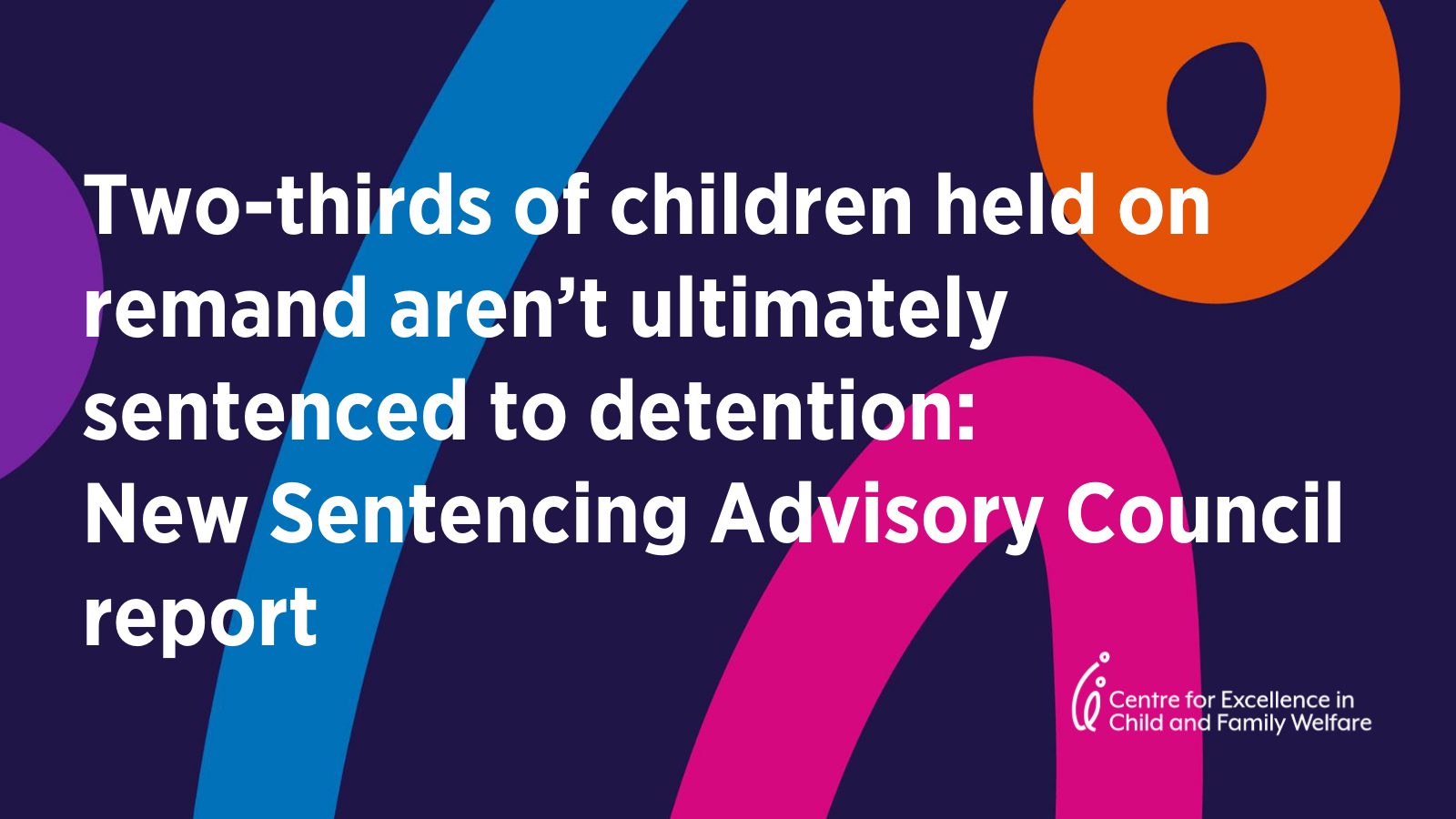 Two-thirds of children held on remand aren’t ultimately sentenced to detention: New Sentencing Advisory Council report