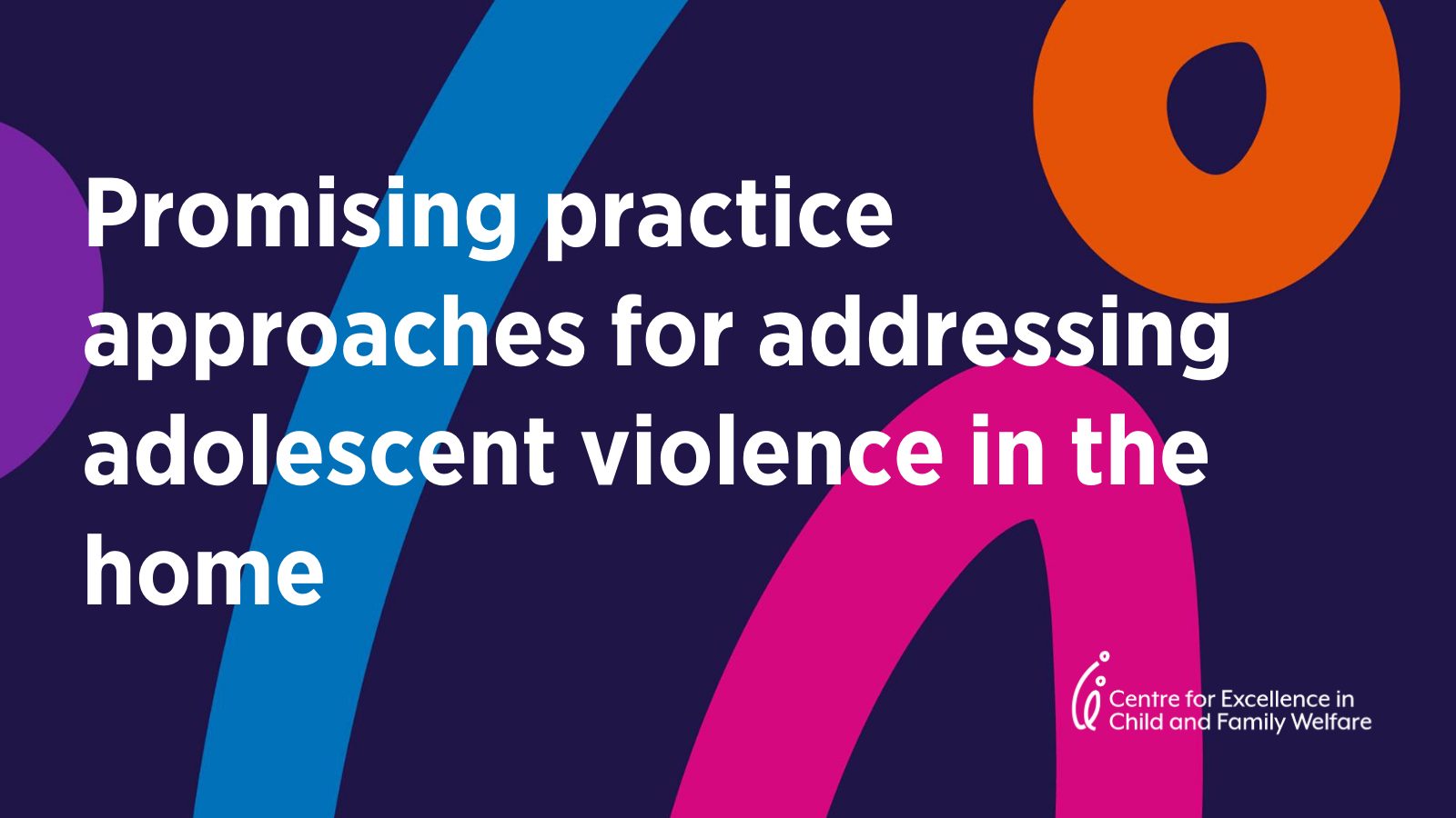Promising practice approaches for addressing Adolescent Violence in the Home